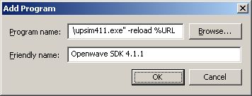 Add Program Dialog Box