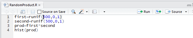 Random Product R script