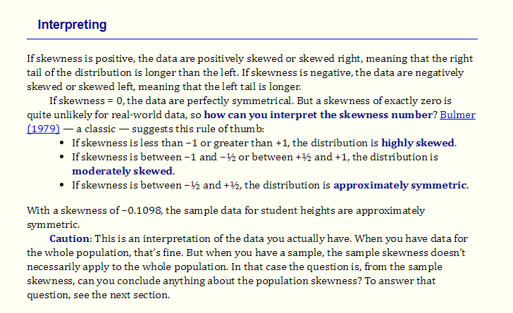 Skewness rule of thumb from https://brownmath.com/stat/shape.htm