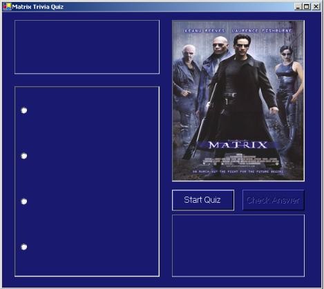 Matrix Quiz Screen capture 1