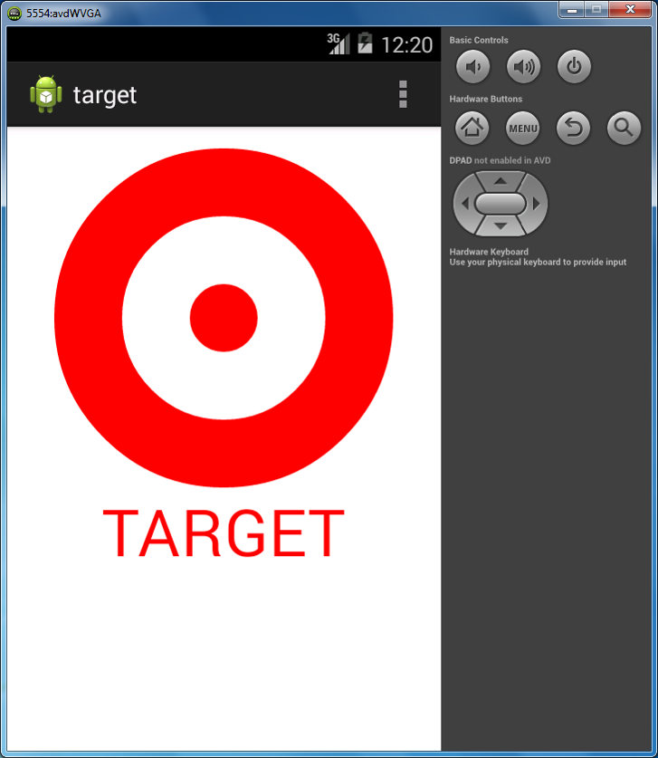 Android App Target Logo Design