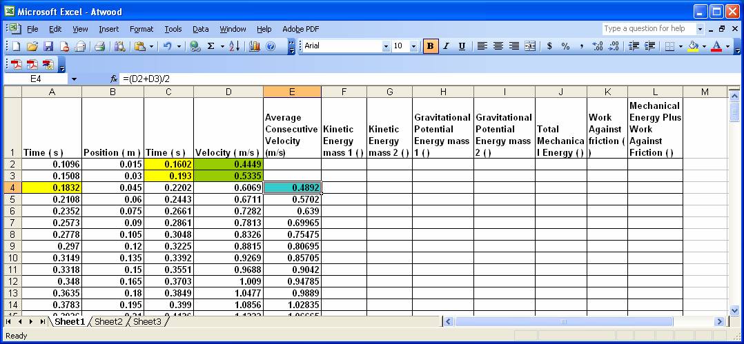 Atwood Excel Spreadsheet