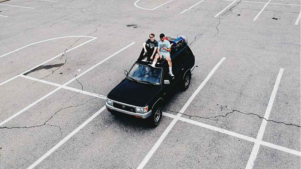 Me and Jose Fontano on his car - Taken with DJI Spark