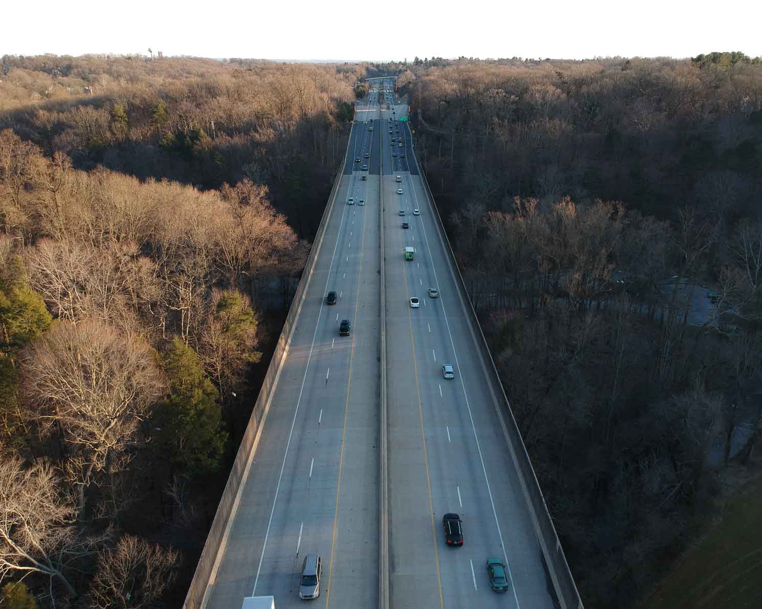 Highway 476 taken from Smedly Park in Springfield PA - Taken with DJI Spark